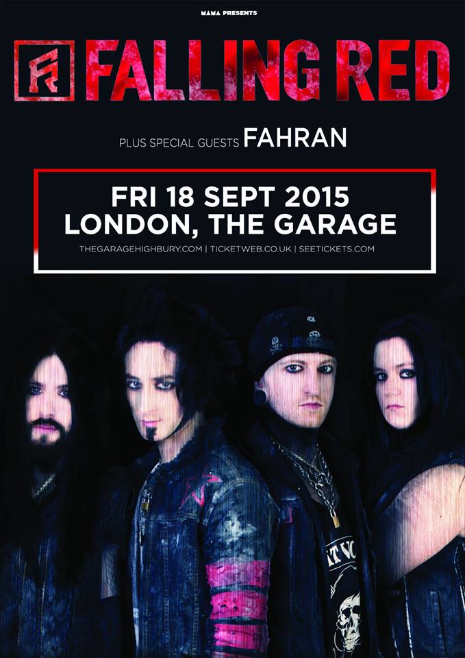 Falling Red London Garage poster