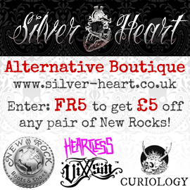 silver heart alternative boutique - £5 off New Rocks